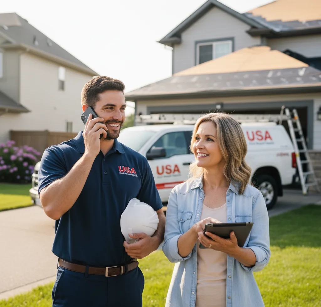 USA Roof Repair Experts customer support in Sioux Center